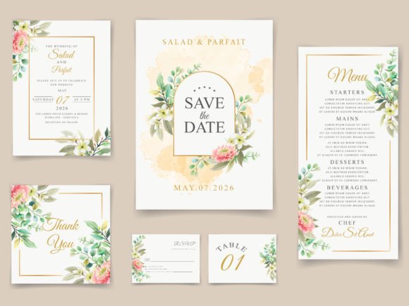 Download Beautiful Floral Wedding Invitations - Wedding Collection