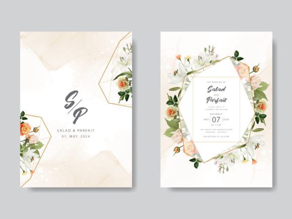 Download Lily and Rose Wedding Invitations Card - Wedding Collection