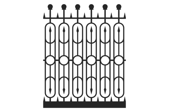 Download Ornate Fence. Vintage Architectural Latt - Architectural Collection