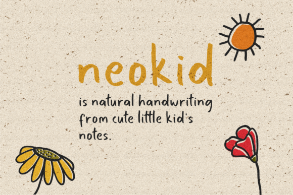 Download Neokid Handwriting Font - Writing Collection