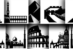 Download Architectural Monuments in Silhouettes - Architectural Collection