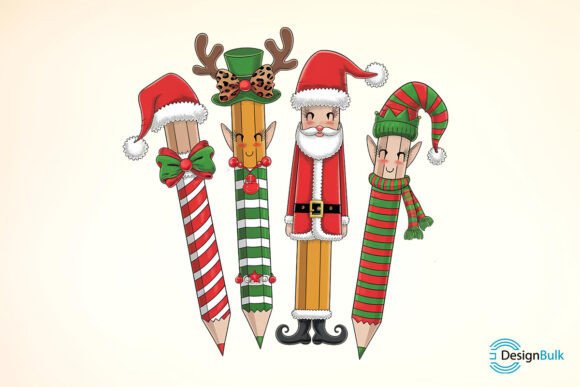 Download Christmas Teacher Pencil Sublimation - Sublimation Collection