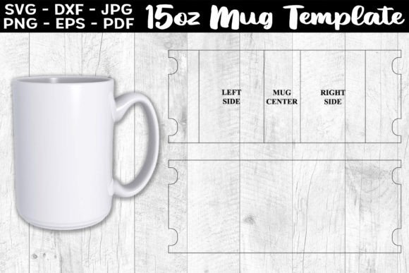 Download 15oz Mug Template Sublimation Full Wrap - Sublimation Collection