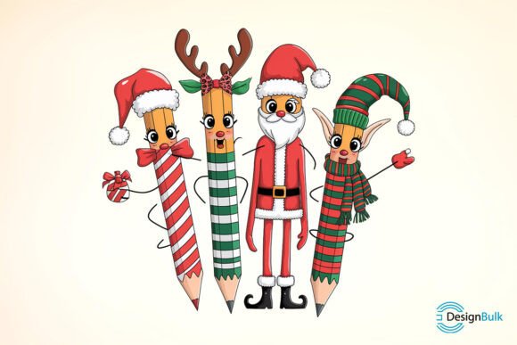 Download Christmas Teacher Pencil Sublimation - Sublimation Collection