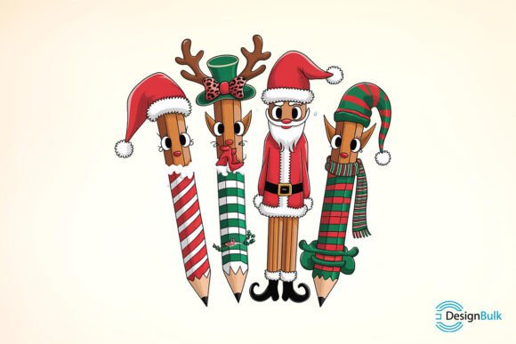 Download Christmas Teacher Pencil Sublimation - Sublimation Collection