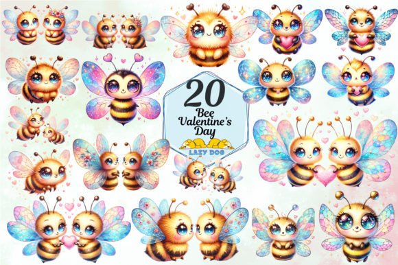 Download Bee Valentine's Day Sublimation Clipart - Sublimation Collection