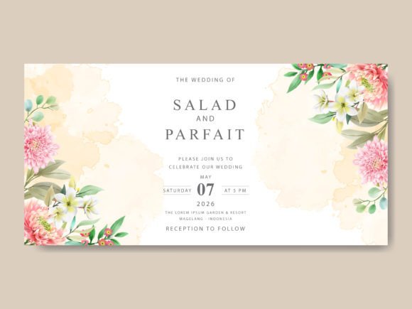 Download Beautiful Floral Wedding Invitations - Wedding Collection